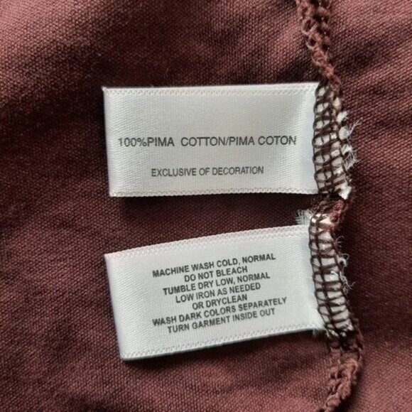 CUTTER & BUCK \ Crewneck Tee Long Sleeve burgundy Men's Sz XL - Picture 10 of 10